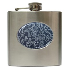 Internet Planet Drinks Hip Flask (6 Oz) by artworkshop