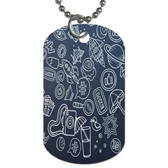 Internet Planet Drinks Dog Tag (one Side) by artworkshop