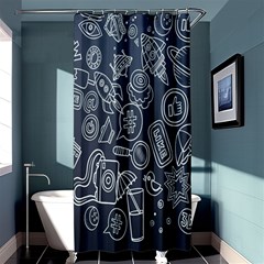 Internet Planet Drinks Shower Curtain 36  X 72  (stall)  by artworkshop