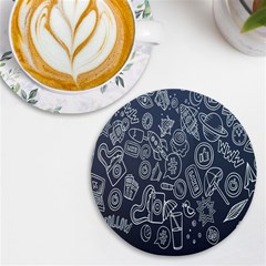 Internet Planet Drinks Uv Print Round Tile Coaster by artworkshop