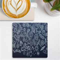 Internet Planet Drinks Uv Print Square Tile Coaster  by artworkshop