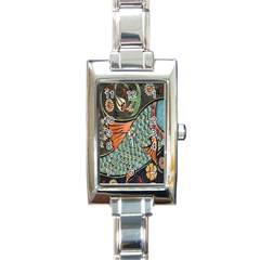 Mosaic Rectangle Italian Charm Watch by artworkshop