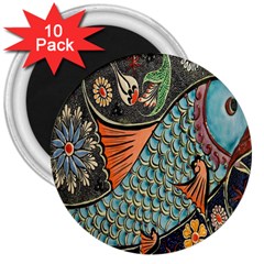 Mosaic 3  Magnets (10 Pack)  by artworkshop