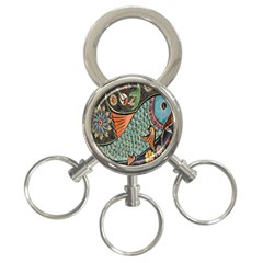 Mosaic 3-ring Key Chain by artworkshop