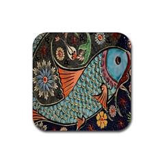 Mosaic Rubber Coaster (square) by artworkshop