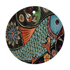 Mosaic Round Ornament (two Sides)