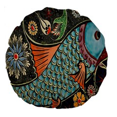 Mosaic Large 18  Premium Round Cushions by artworkshop