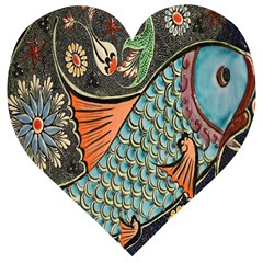 Mosaic Wooden Puzzle Heart by artworkshop