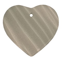 Sand Waves Heart Ornament (two Sides) by artworkshop