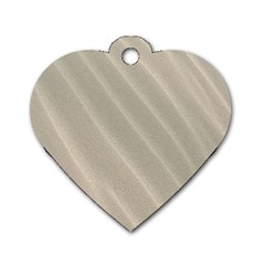 Sand Waves Dog Tag Heart (one Side) by artworkshop