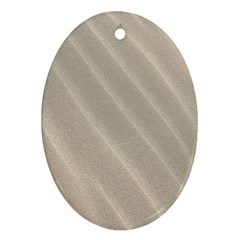 Sand Waves Oval Ornament (two Sides)