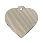 Sand Waves Dog Tag Heart (Two Sides) Front