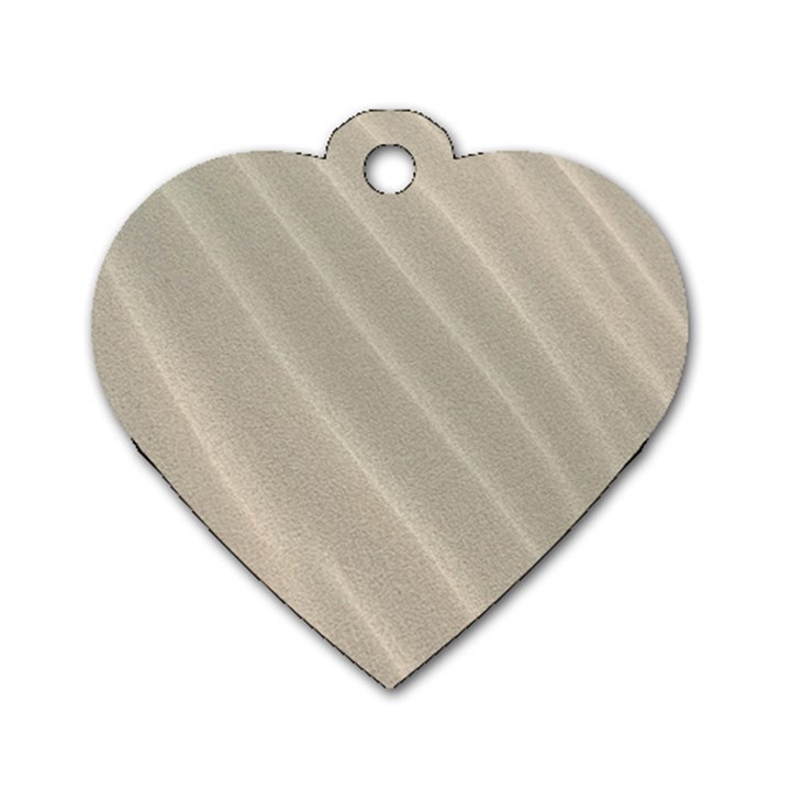 Sand Waves Dog Tag Heart (Two Sides)