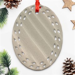 Sand Waves Oval Filigree Ornament (two Sides) by artworkshop