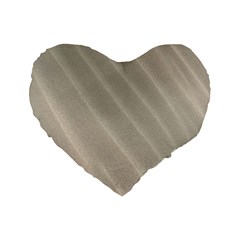 Sand Waves Standard 16  Premium Flano Heart Shape Cushions by artworkshop