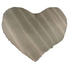 Sand Waves Large 19  Premium Flano Heart Shape Cushions by artworkshop