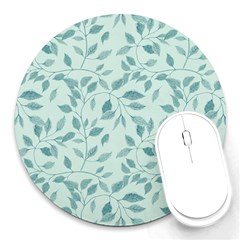 Seamless Foliage Round Mousepads by artworkshop