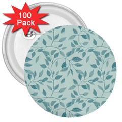 Seamless Foliage 3  Buttons (100 Pack)  by artworkshop