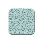 Seamless Foliage Rubber Square Coaster (4 pack) Front