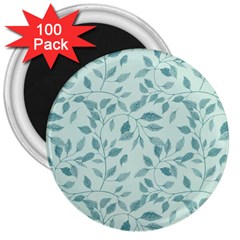 Seamless Foliage 3  Magnets (100 Pack) by artworkshop