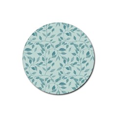 Seamless Foliage Rubber Coaster (round) by artworkshop