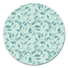 Seamless Foliage Magnet 5  (round) by artworkshop