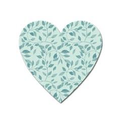 Seamless Foliage Heart Magnet by artworkshop