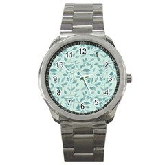 Seamless Foliage Sport Metal Watch by artworkshop