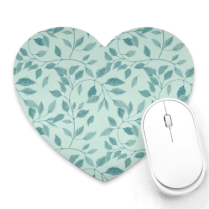 Seamless Foliage Heart Mousepads