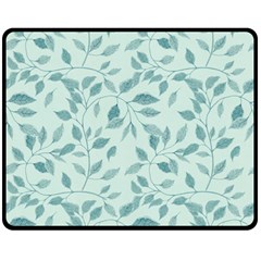 Seamless Foliage Fleece Blanket (medium)  by artworkshop