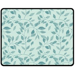 Seamless Foliage Double Sided Fleece Blanket (medium)  by artworkshop