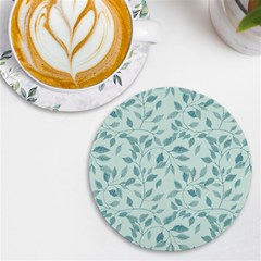 Seamless Foliage Uv Print Round Tile Coaster by artworkshop