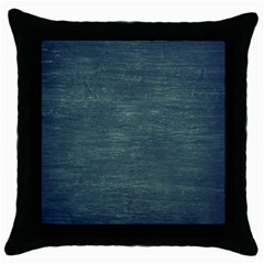 Wooden Wall Throw Pillow Case (black)