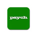 Psych Rubber Square Coaster (4 pack) Front