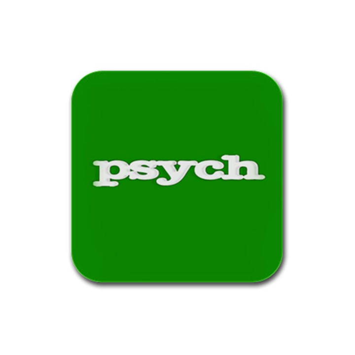 Psych Rubber Square Coaster (4 pack)