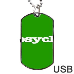 Psych Dog Tag Usb Flash (two Sides) by nate14shop