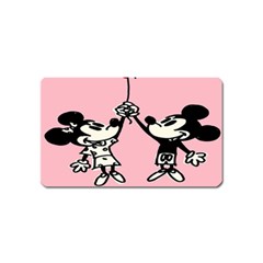 Baloon Love Mickey & Minnie Mouse Magnet (name Card) by nate14shop