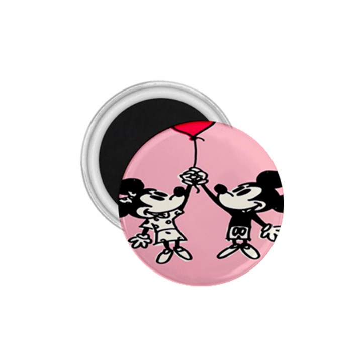 Baloon Love Mickey & Minnie Mouse 1.75  Magnets