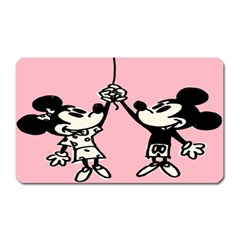 Baloon Love Mickey & Minnie Mouse Magnet (rectangular) by nate14shop