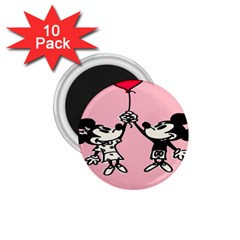 Baloon Love Mickey & Minnie Mouse 1 75  Magnets (10 Pack)  by nate14shop