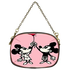 Baloon Love Mickey & Minnie Mouse Chain Purse (two Sides) by nate14shop