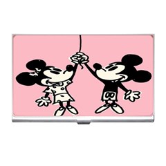 Baloon Love Mickey & Minnie Mouse Business Card Holder by nate14shop