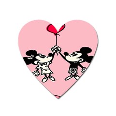 Baloon Love Mickey & Minnie Mouse Heart Magnet by nate14shop