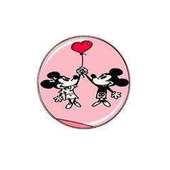 Baloon Love Mickey & Minnie Mouse Hat Clip Ball Marker (4 Pack) by nate14shop