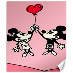 Baloon Love Mickey & Minnie Mouse Canvas 20  X 24 