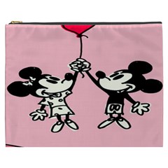 Baloon Love Mickey & Minnie Mouse Cosmetic Bag (xxxl) by nate14shop