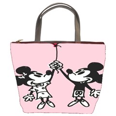 Baloon Love Mickey & Minnie Mouse Bucket Bag