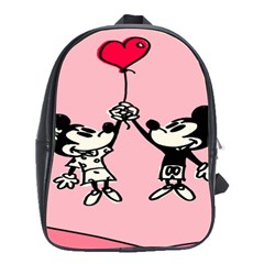 Baloon Love Mickey & Minnie Mouse School Bag (large) by nate14shop