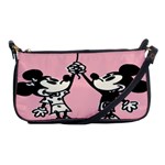 Baloon Love Mickey & Minnie Mouse Shoulder Clutch Bag Front