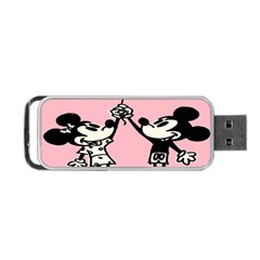 Baloon Love Mickey & Minnie Mouse Portable Usb Flash (one Side) by nate14shop